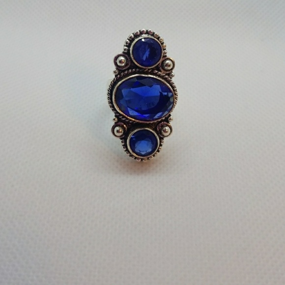 Jewelry - Blue sapphire ring 925 sterling